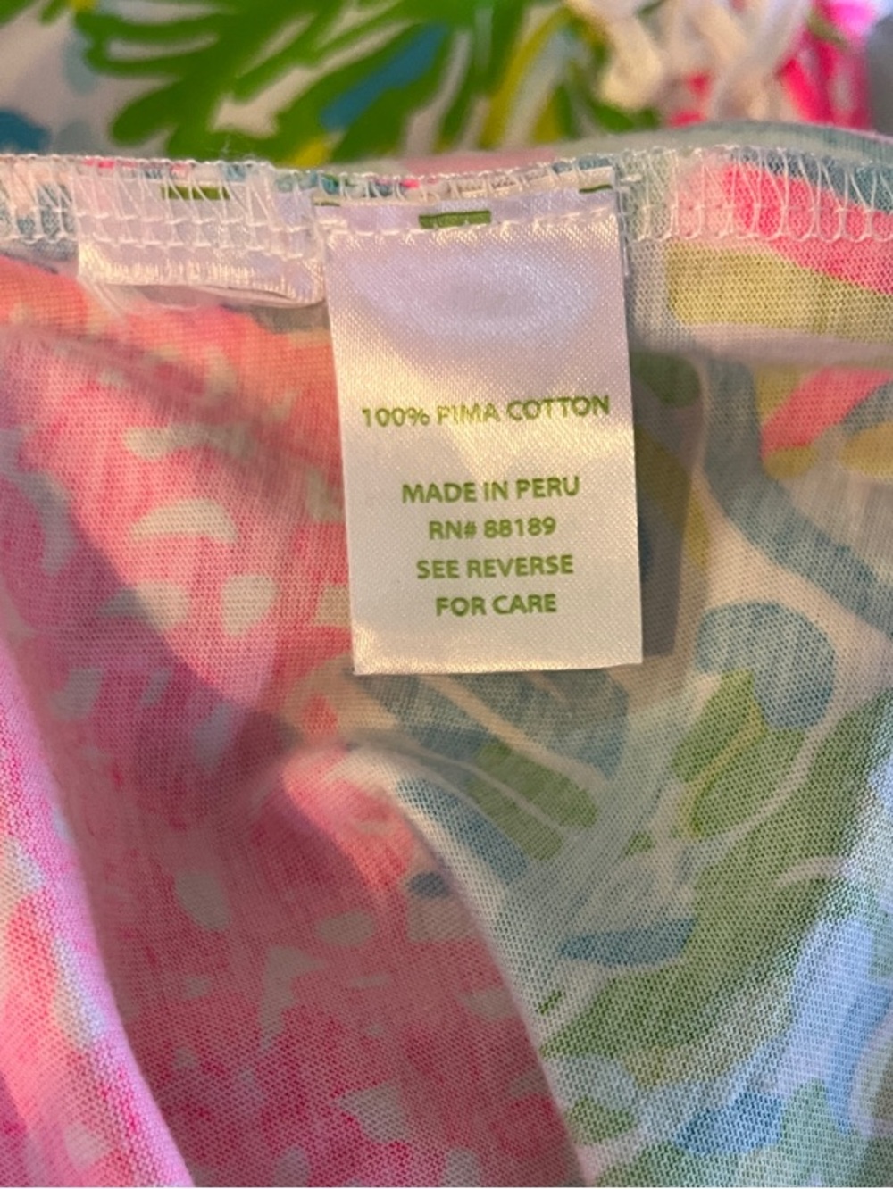 Lilly Pulitzer More Lovers Coral" Dress 100% Pima Cotton Size Small - Picture 5 of 7